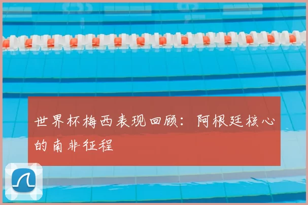 世界杯梅西表现回顾:阿根廷核心的南非征程